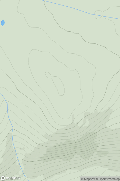 Thumbnail image for Carn Mor [Cairngorms] [NO029902] showing contour plot for surrounding peak